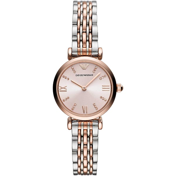 Emporio armani watch ladies rose gold hotsell