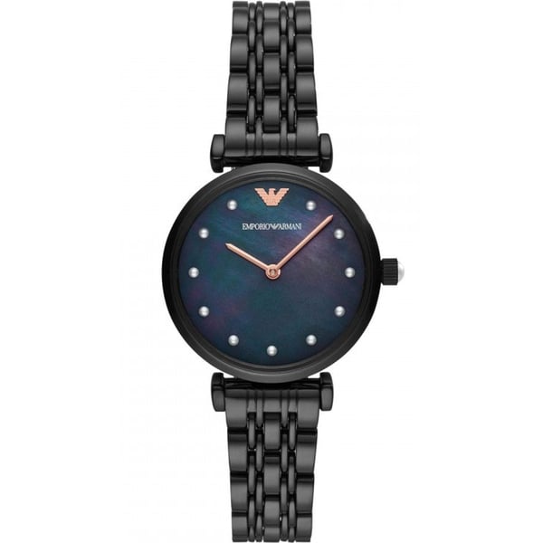 Buy Emporio Armani AR11268 Gianni Black Stainless Steel Women Watch Online in UAE Sharaf DG