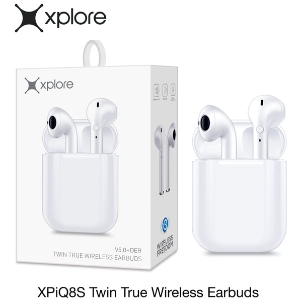 Buy Xplore XPIQ8S Bluetooth Earbuds With Charging Case White