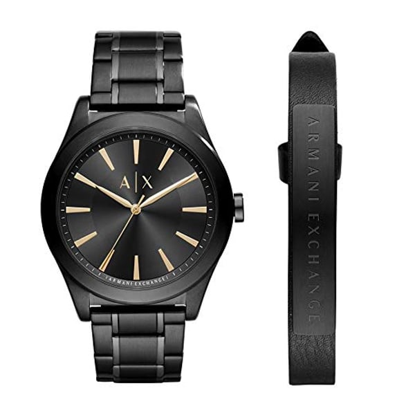 Armani Exchange Active Black Stainless Steel Men Watch Set AX7102 Online Shopping on Armani Exchange Active Black Stainless Steel Men Watch Set AX7102 in Muscat Sohar Duqum Salalah Sur in Oman