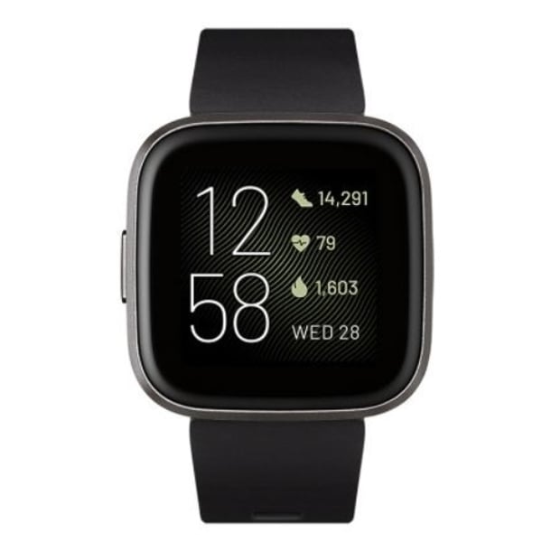 Fitbit FB507BKBK Versa 2 Smartwatch Black/Carbon Aluminum
