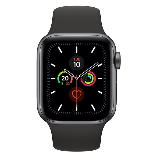 Apple Watch Series 5 GPS 40mm Space Grey Aluminium Case with Black Sport Band
