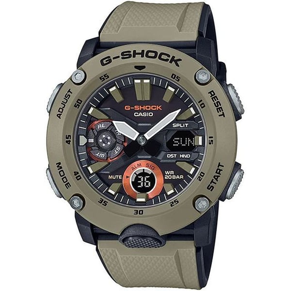 Buy Casio G Shock Brown Resin Men Watch GA 2000 5A Online in UAE Sharaf DG