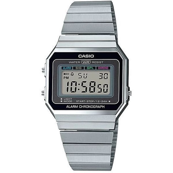 Buy Casio Silver Stainless Steel Unisex Watch A700W 1ADF Online in UAE Sharaf DG