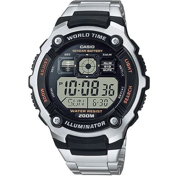 Casio Silver Stainless Steel Men Watch AE-2000WD-1AVDF