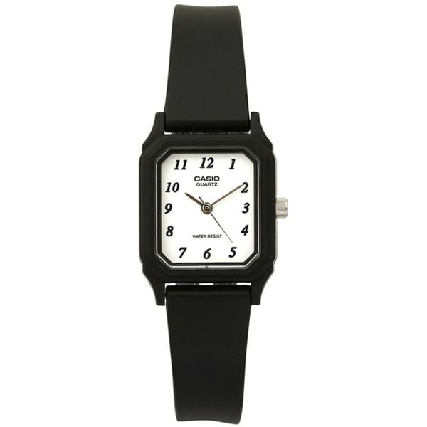 Casio black store resin watch