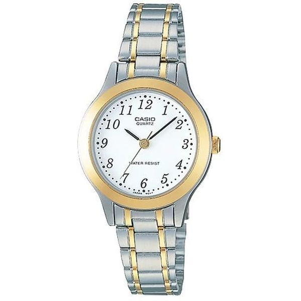 Casio stainless cheap steel women's watch