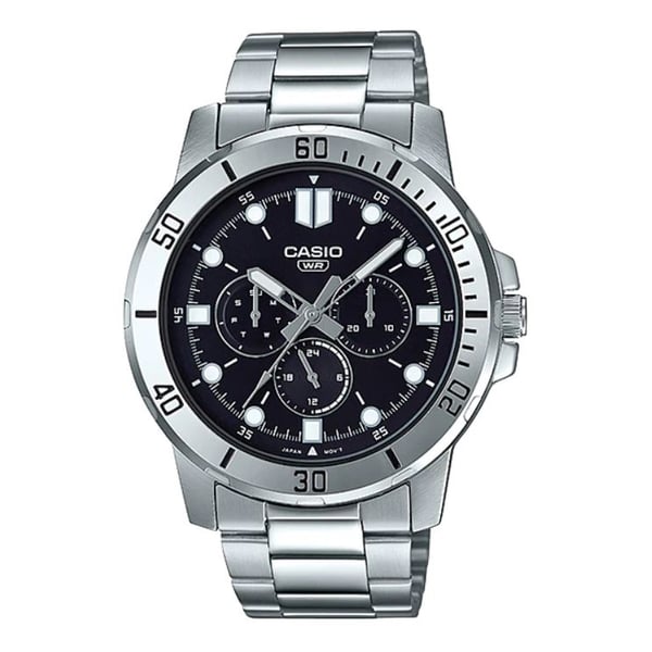 Casio men's cheap silver watches