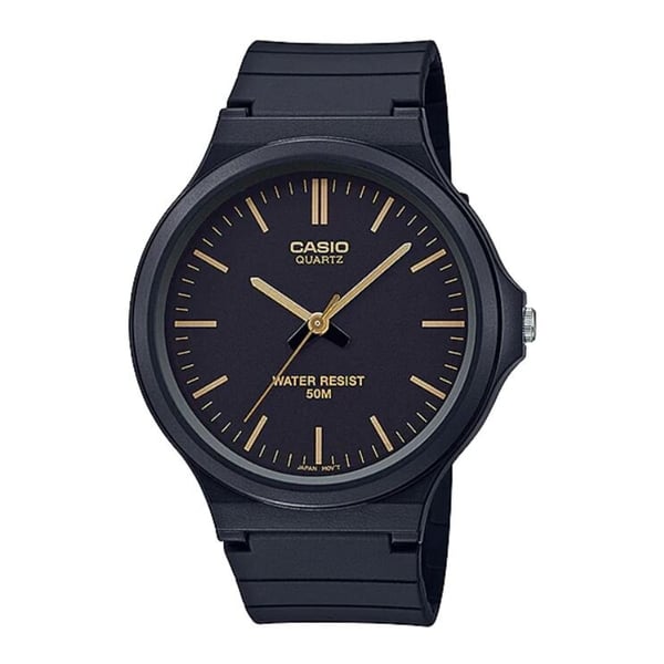 Casio black cheap resin watch