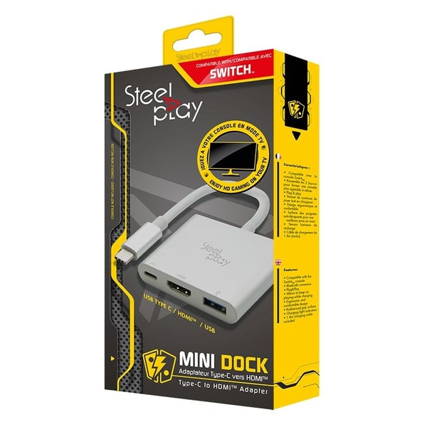 Buy Steelplay USB C HDMI Mini Dock Adapter For Nintendo Switch Online in UAE Sharaf DG