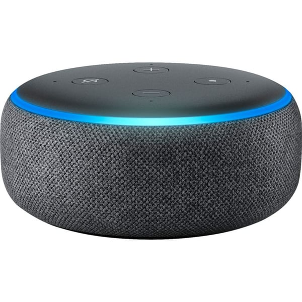 Required cell Brilliant Buy Amazon Echo Dot (3rd Generation) Smart Speaker with Alexa – Charcoal  (International Version) Online in UAE | Sharaf DG