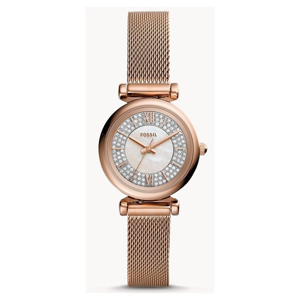 Buy Fossil Carlie Mini Rose Gold Stainless Steel Women Watch