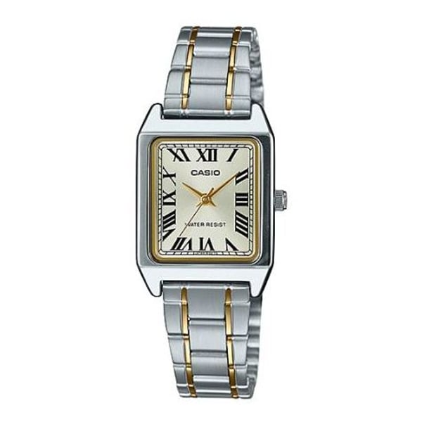 Two tone casio discount watch