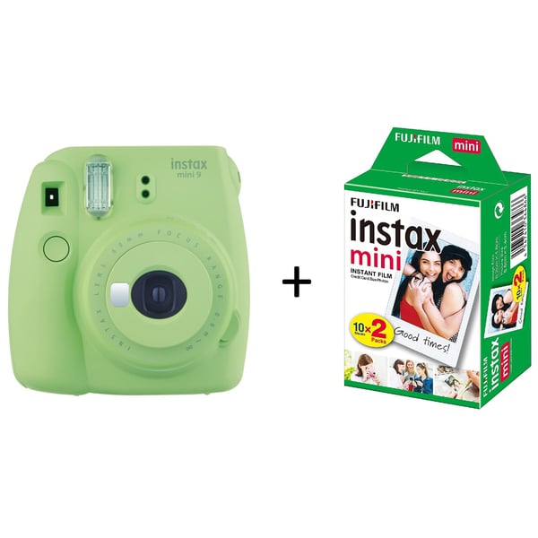 Fujifilm INSTAX Mini 9 Instant Film Camera Lime Green + 20 Mini Sheets