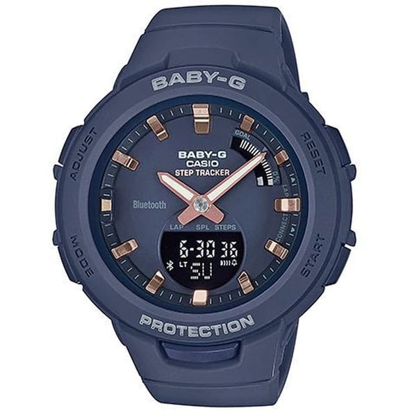 Buy Casio BSA B100 2A Baby G Navy Blue Resin Analog Digital Watch Women Online in UAE Sharaf DG