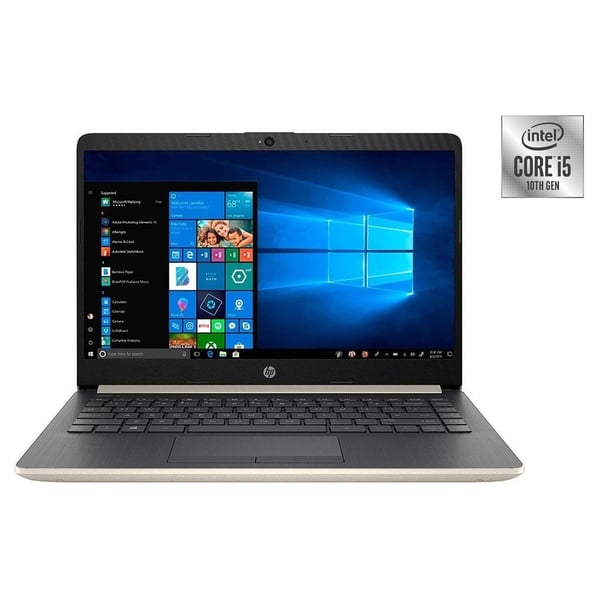 HP 14-DQ1040WM Laptop - Core i5 1GHz 8GB 256GB Shared Win10 14inch HD Gold English Keyboard