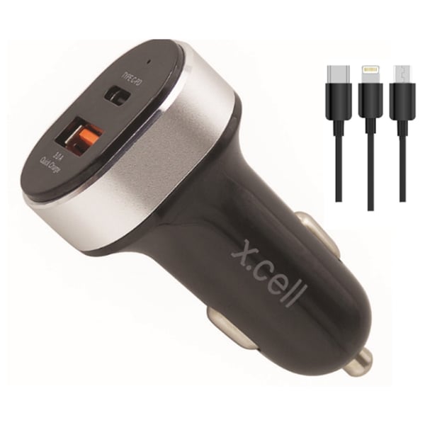 Xcell CC36W Car Charger 36W Black