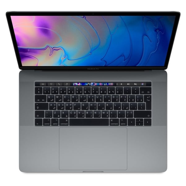 MacBook Pro 15-inch with Touch Bar and Touch ID (2019) - Core i9 2.4GHz 32GB 1TB 4GB Space Grey English/Arabic Keyboard