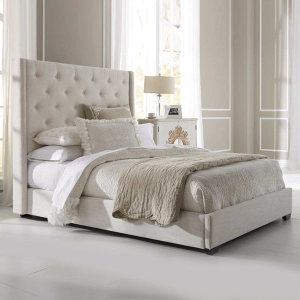 Queen size deals upholstered bed