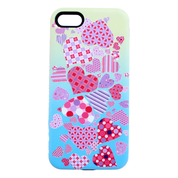 Theodor Pink Hearts Case Cover for iPhone SE