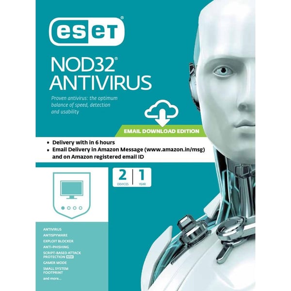 برامج إسيت  NOD32  لمكافحة الفيروسات  - 2  للأجهزة  1  سنة