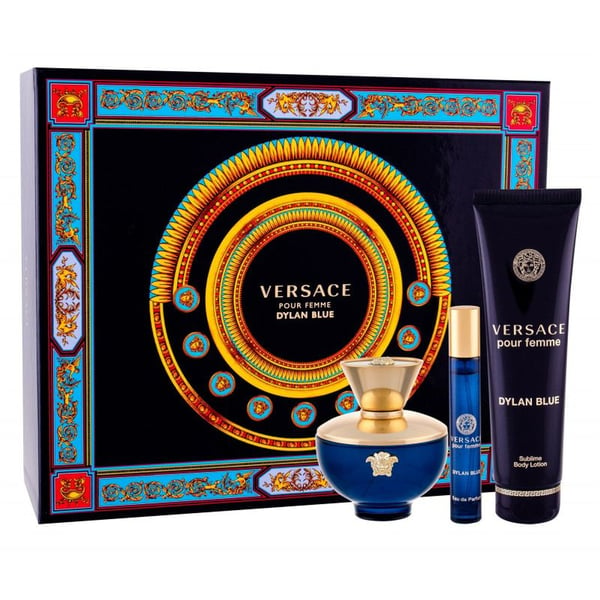 Buy Versace Dylan Blue Perfume Gift Set For Women 100ml+150ml+10ml