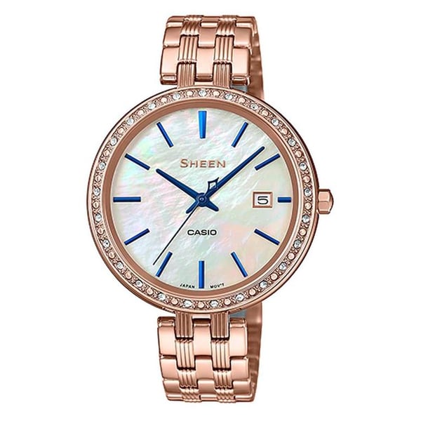 Casio sheen rose store gold watch price