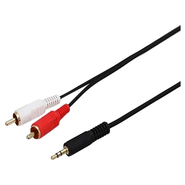 HP AUX 3.5mm To 2RCA Cable 1.5m Black