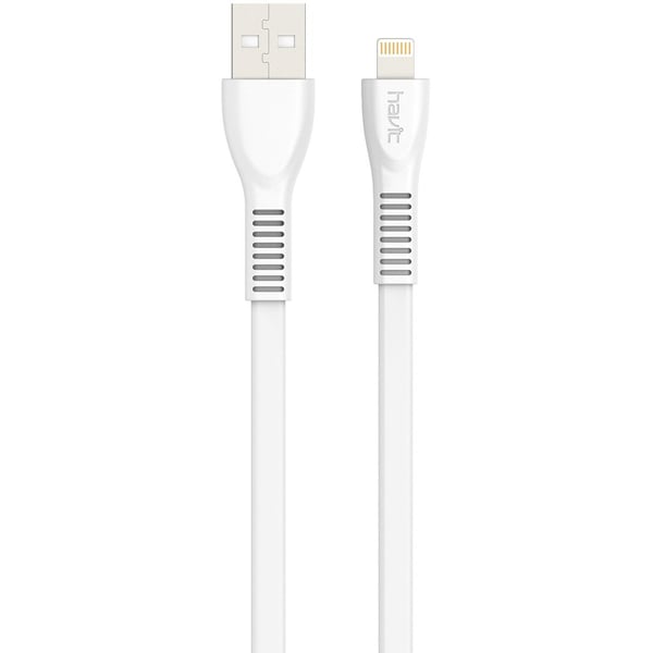 Havit HV-H610 Lightning To USB2.0 Flat Charging Cable 1m White