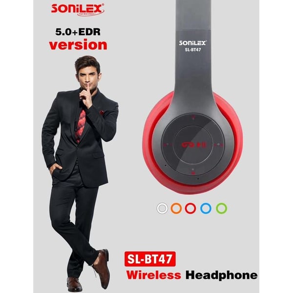 Buy Sonilex SL BT47 Wireless Headphone White Online in UAE Sharaf DG