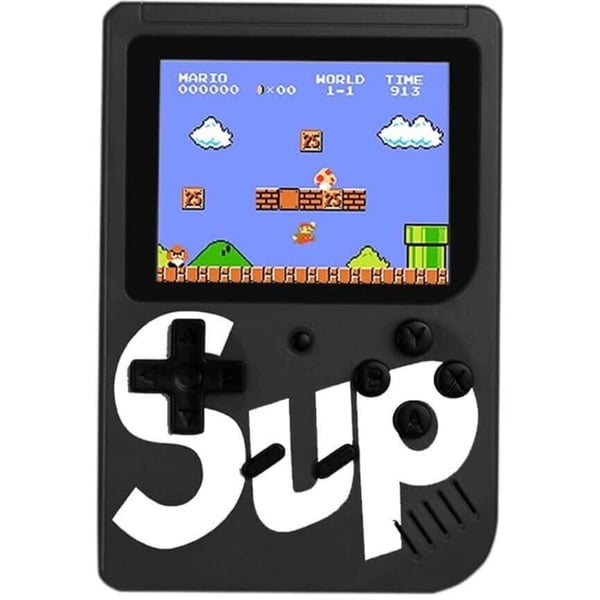 SUP 400-in-1 Retro Portable Mini Handheld Game Console Black