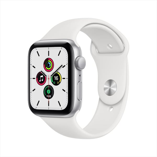 Apple Watch SE GPS 40mm Silver Aluminum Case with White Sport Band