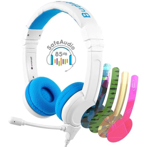 Buddyphones BPSCHOOLBLUE School+ On Ear Headset Blue