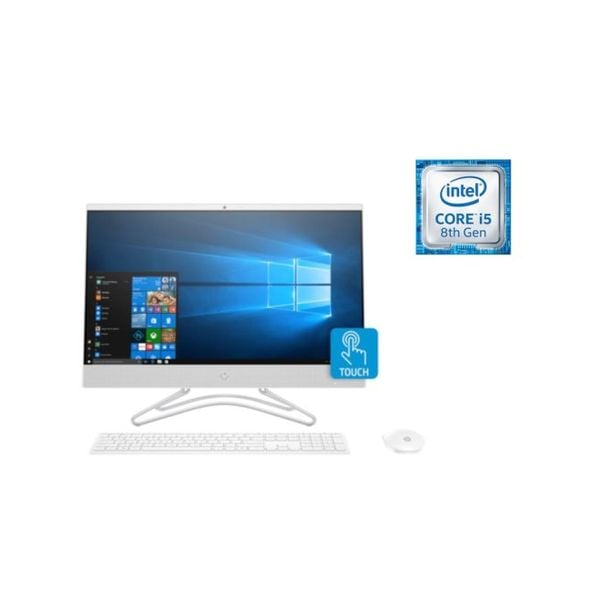 HP AIO 24-F0060D 4LZ27AA Desktop - Core i5 1.7GHz 8GB 1TB GeForce MX110 2GB W10 23Inch FHD White