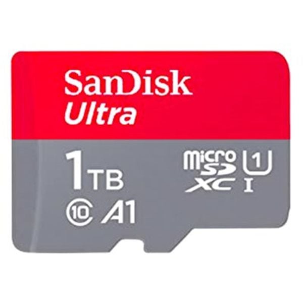 سانديسك ألترا microSDXC A1 فئة 10 بطاقة ذاكرة 1 تيرا بايت متعددة الألوان SDSQUA4-1T00-GN6MN