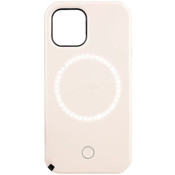 غطاء كيس ميت  LuMee Duo  لهاتف  iPhone 12Pro Max  باللون الوردي الألفي
