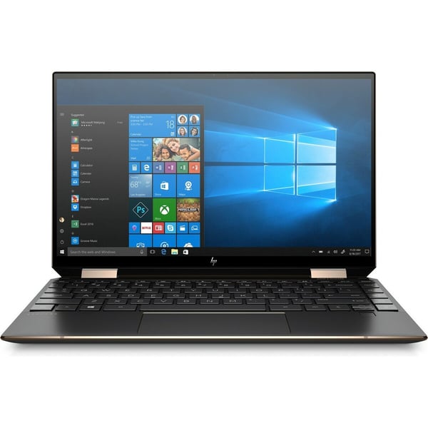 HP Spectre x360 13-AW0003NE Convertible Touch Laptop - Core i7 1.3GHz 16GB 1TB Shared Win10 13.3inch FHD Black English/Arabic Keyboard