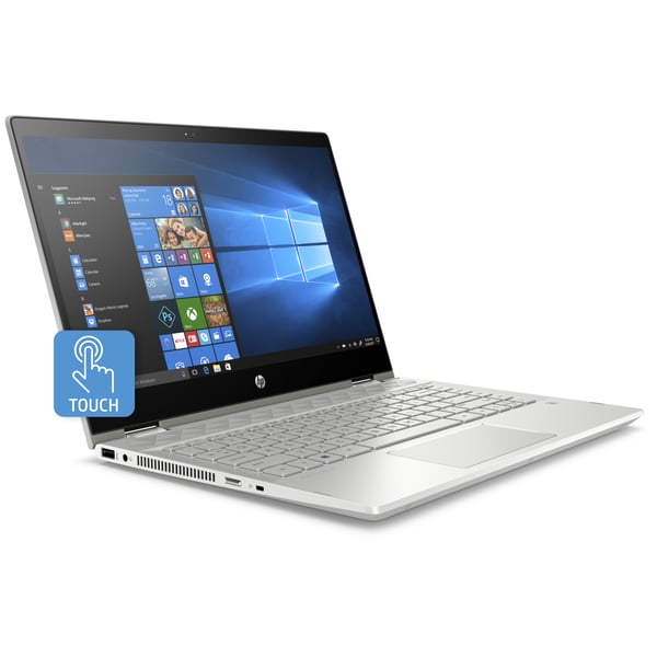 HP Pavilion x360 14-CD0008NE Convertible Touch Laptop - Core i3 2.2GHz 4GB 1TB+16GB Shared Win10 14inch FHD Mineral Silver
