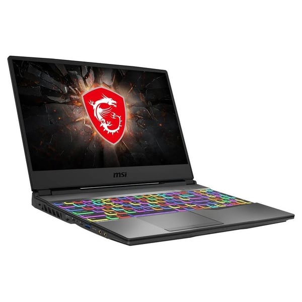 MSI GP65 Leopard 10SFK-015 Gaming Laptop - Core i7 2.6GHz 16GB 1TB+256GB 8GB 15.6inch FH Black English/Arabic Keyboard