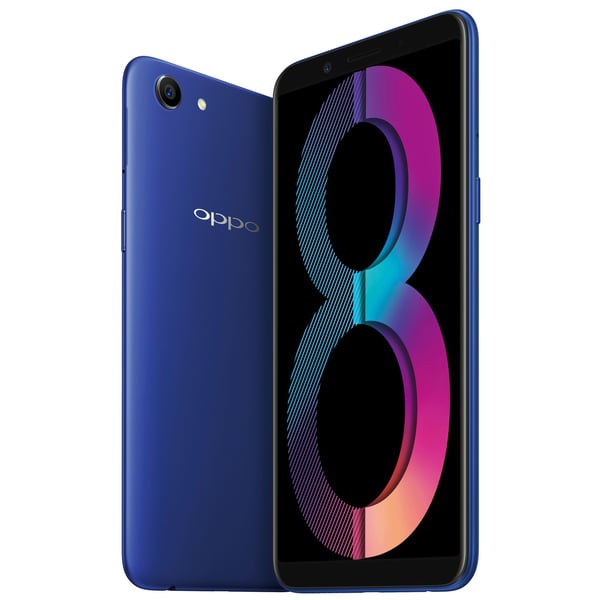 هاتف أوبو A83 برو 2018 أزرق ثنائي الشريحة ذاكرة 64 جيجابايت يدعم الجيل الرابع