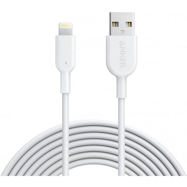 Anker Powerline+ Lightning USB Cable 0.9m White