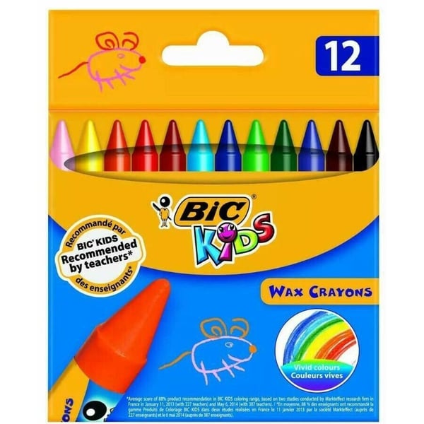 Great Choice Products Jumbo Crayons For Toddlers, 6 Colors