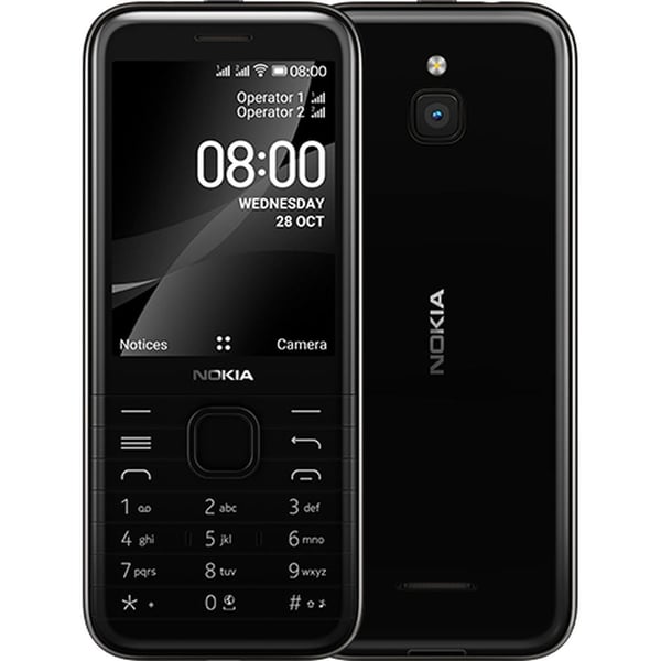 Nokia 8000 4GB Black 4G Mobile Phone