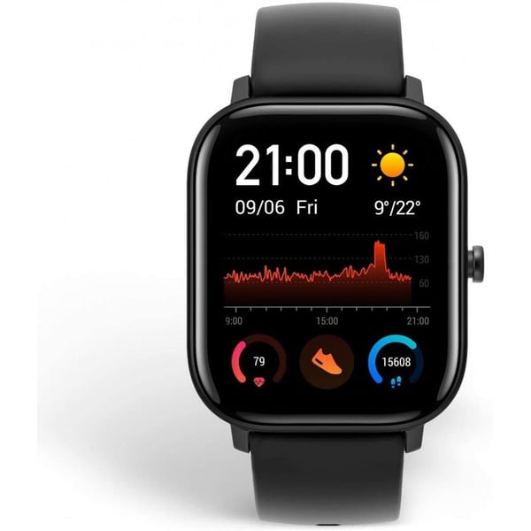 Amazfit smartwatch for android sales and ios devices black