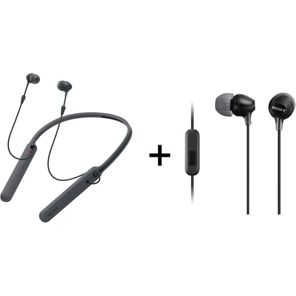 Buy Sony WIC400B Wireless Neckband Headphone Black MDREX15AP In Ear Headphone Black Online in UAE Sharaf DG