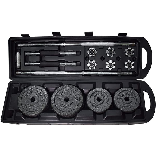 Cast iron best sale dumbbell set