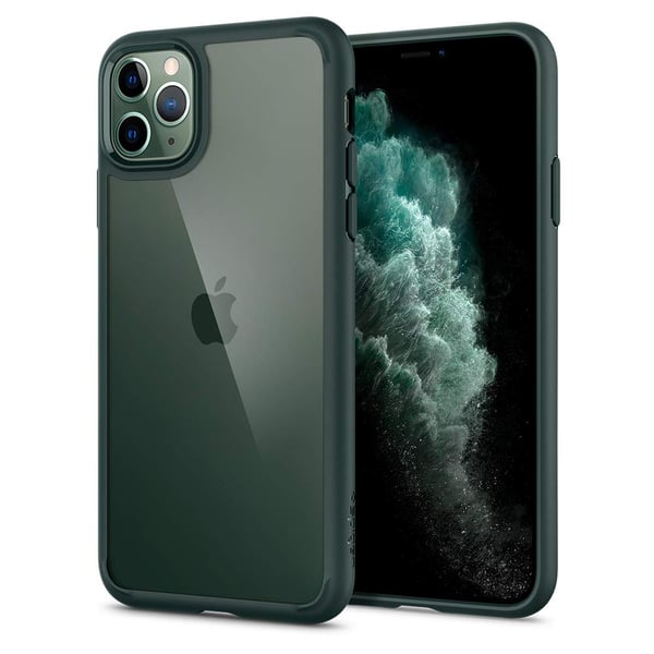 Buy Spigen Ultra Hybrid Designed for Apple iPhone 11 Pro MAX Case Cover – Midnight  Green Online in UAE