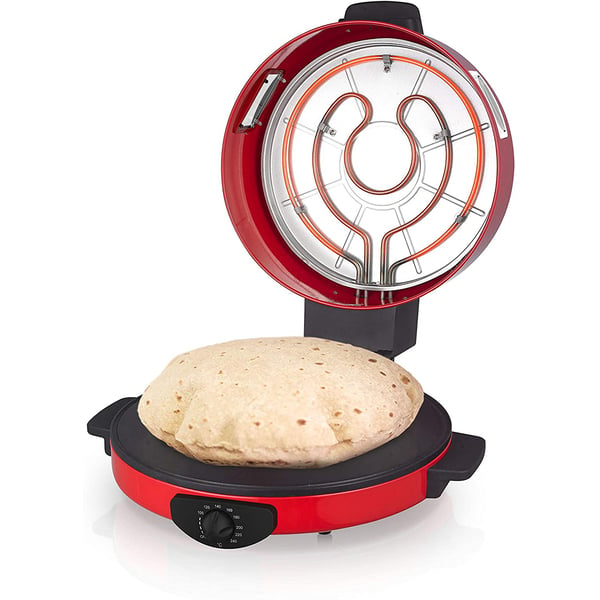 Saachi 30cm Roti, Tortilla and Pizza Maker, NL-RM-4979 Red