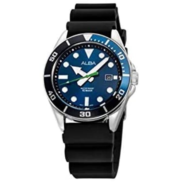 Buy Alba AG8K17X1 40mm Seiko Men s Diver s Watch Blue Black Online