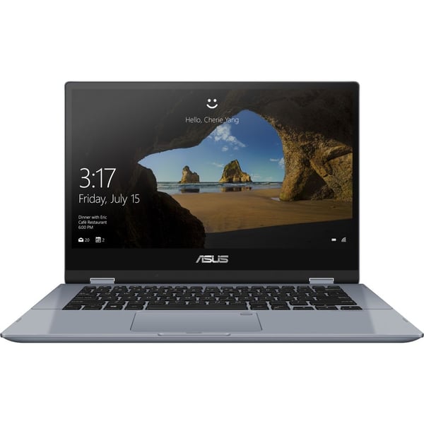 Asus TP412FA-EC390T 2 in 1 Laptop - Core i5 1.6GHz 8GB 512GB Shared Win10 14inch FHD Grey English/Arabic Keyboard